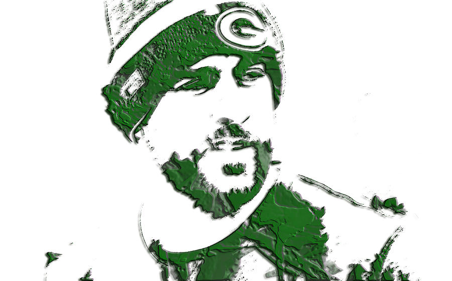Aaron Rodgers  Mixed Media by Brian Reaves