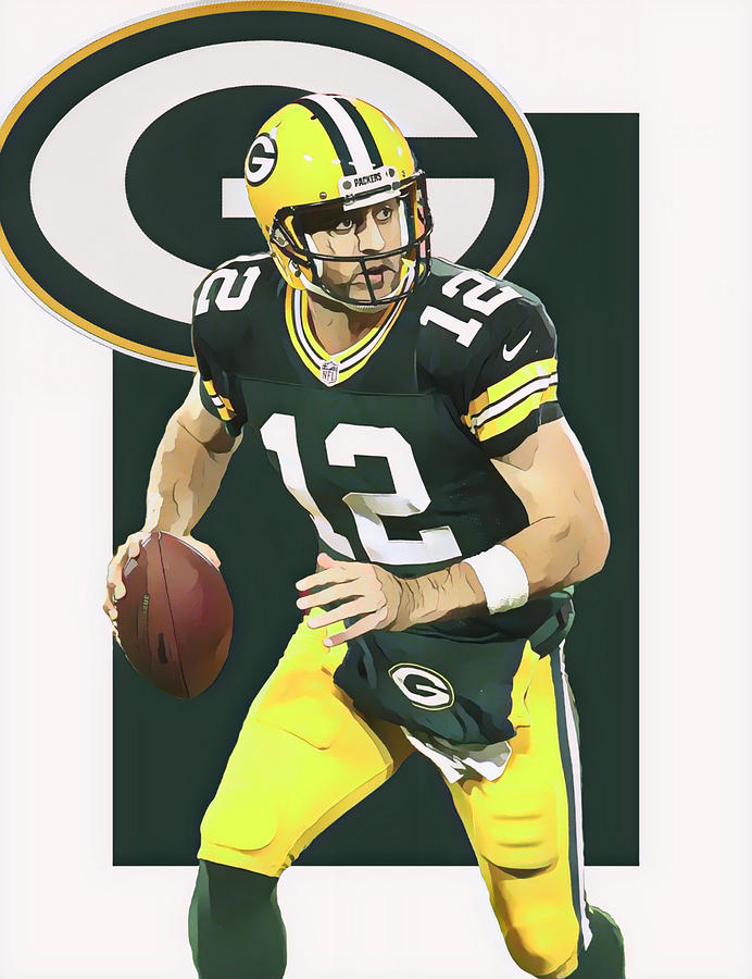 Aaron Rodgers Green Bay Packers Canvas Painting - Football Canvas