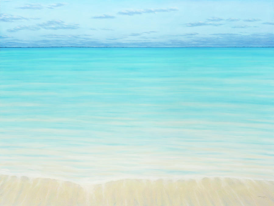 Abaco Beach Painting by James W Johnson