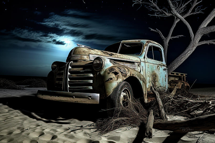Abanded on Mexico beach Digital Art by Bill Posner
