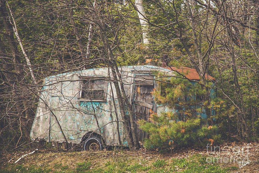 Abandon Camper Trailer Photograph