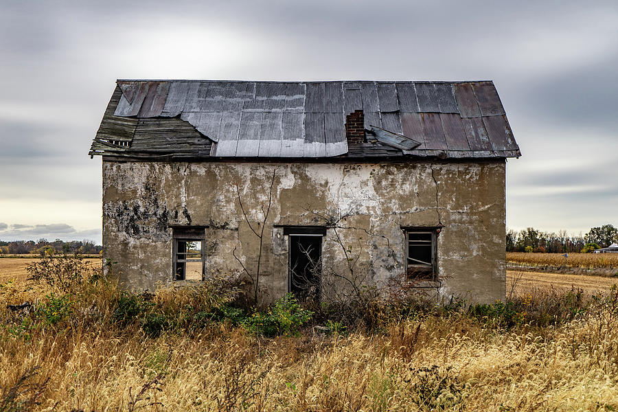 Landscape Photograph - Abandonded Indiana Schoolhouse by Scott Smith