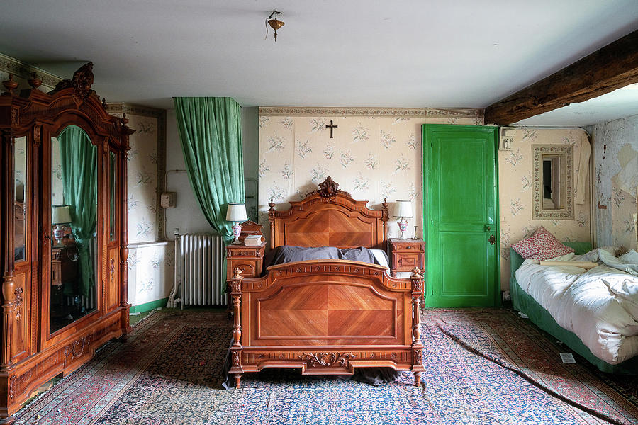 Abandoned Antique Bedroom Photograph by Roman Robroek