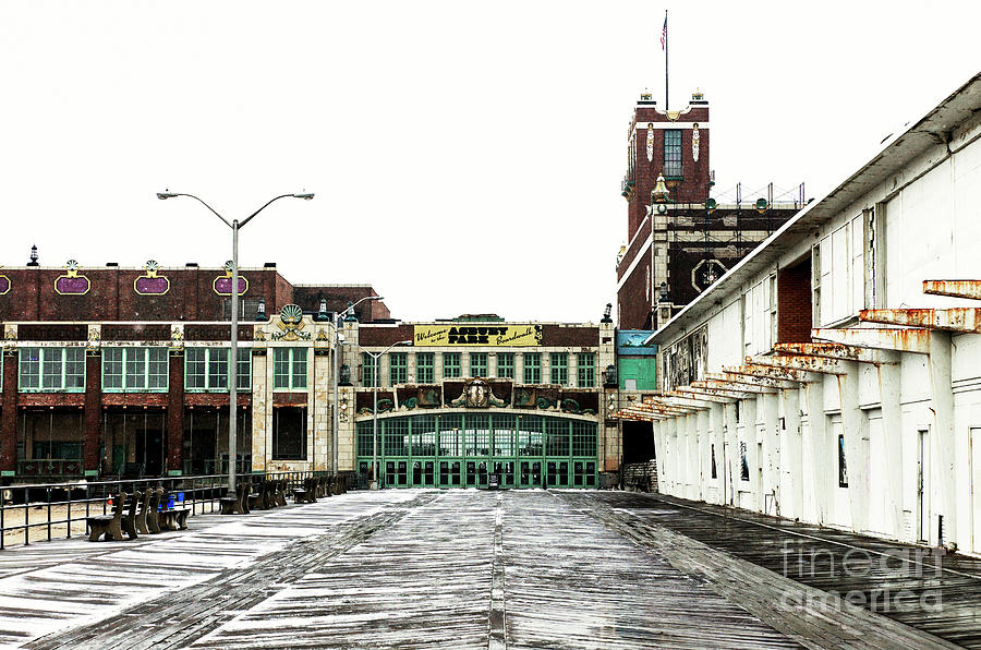 Abandoned Asbury Park Boardwalk in new Jersey Photograph by John Rizzuto