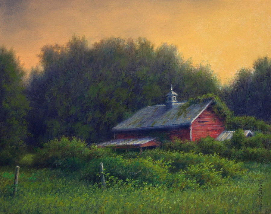 Summer Painting - Abandoned Barn by Barry DeBaun
