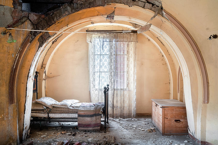 Abandoned Bedroom in Decay Photograph by Roman Robroek