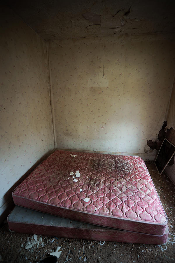 Abandoned bedroom. Photograph by OliverChilds
