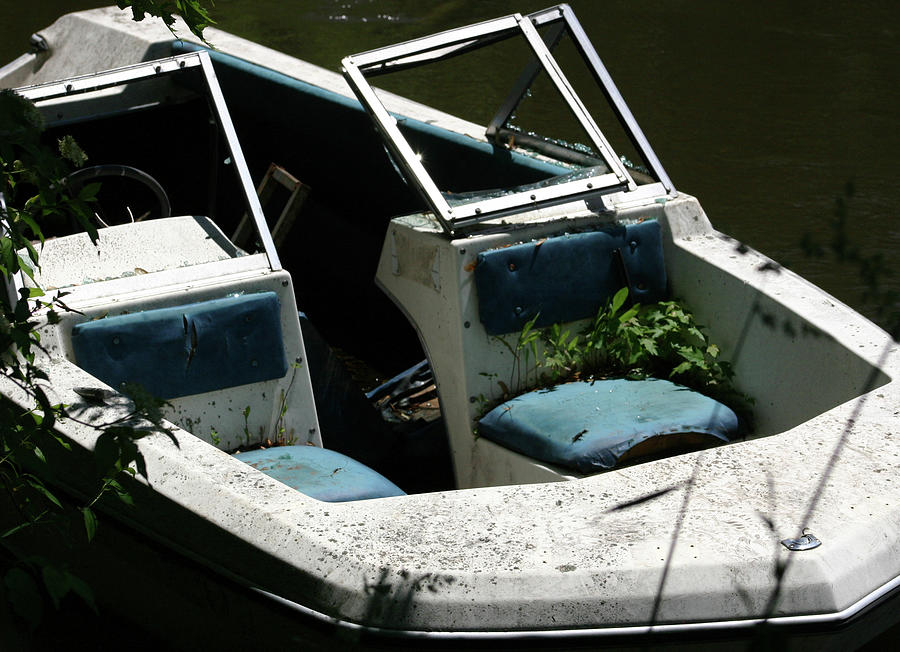 Abandoned Boat Photograph by Callen Harty