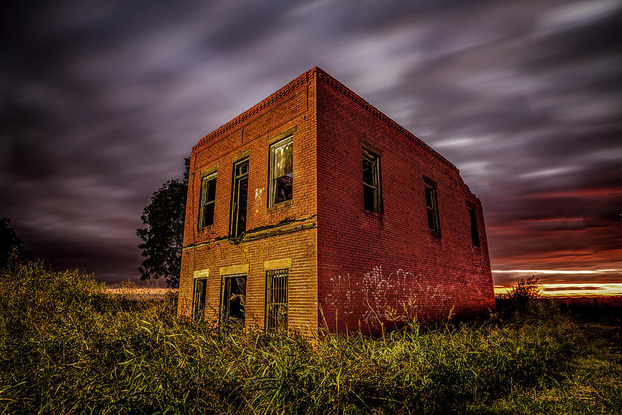 Abandoned Brick Building Photograph by Mike Harlan - Fine Art America