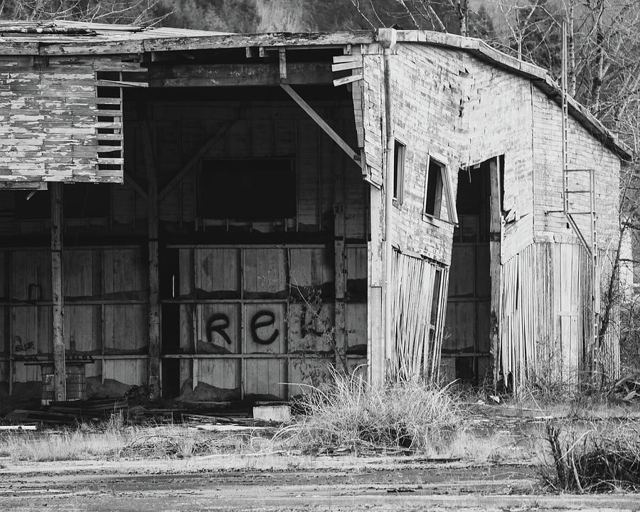 Abandoned Building in Black and White Photograph by Catherine Avilez