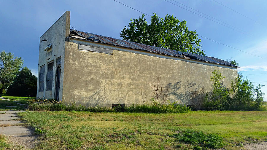 Abandoned Building in Weskan, Kansas  Photograph by Ally White