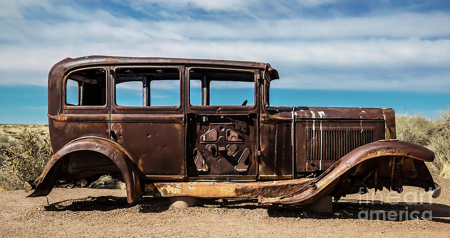 Abandoned Car Route 66 Photograph by Jon Burch Photography