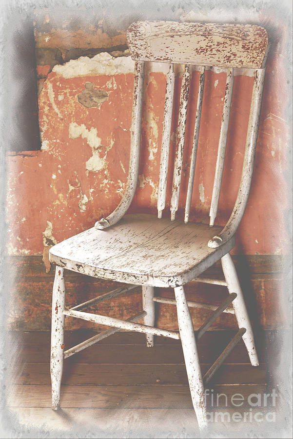 Abandoned Chair, Remnant Wall Mixed Media by Kae Cheatham