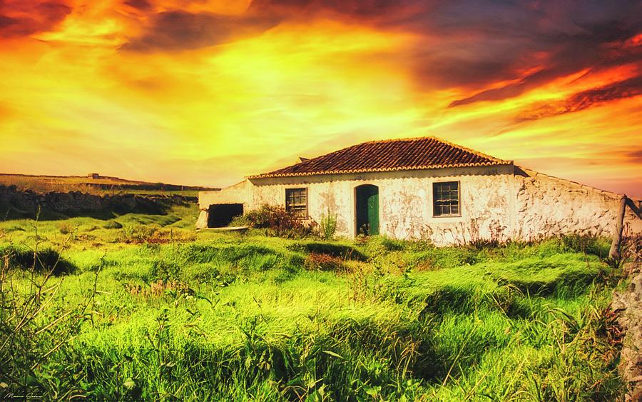 Abandoned Country House in the Azores Sunset Photograph by Marco Sales