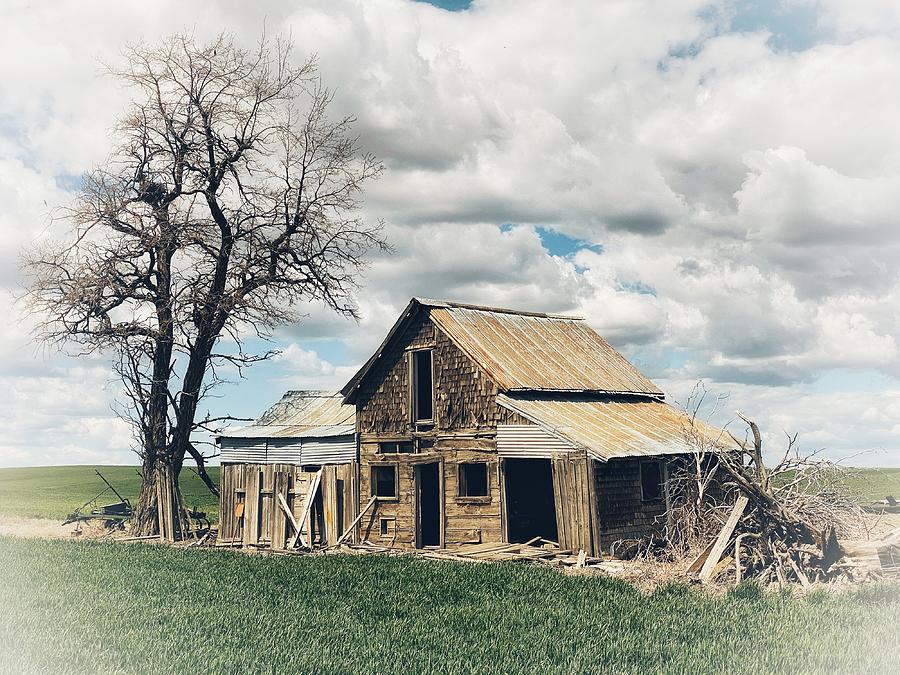 Abandoned Davenport Farmhouse  Photograph by Jerry Abbott