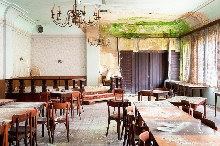 Abandoned Dining Room in Decay Photograph by Roman Robroek