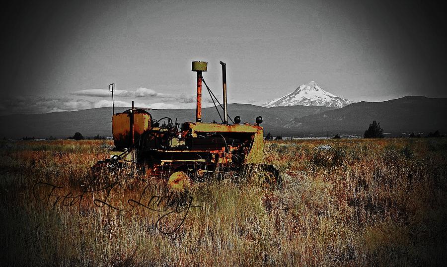  Abandoned Farm Tractor Digital Art by Fred Loring
