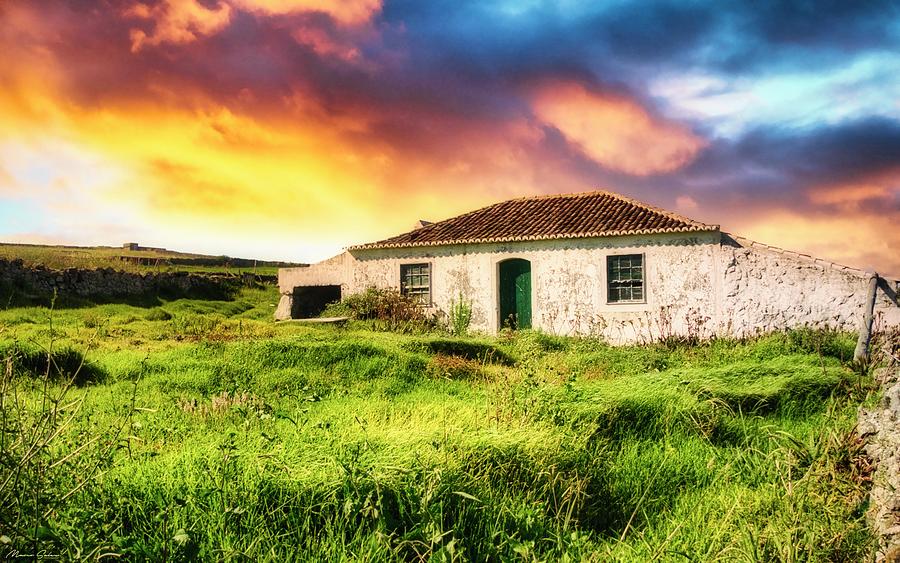 Abandoned Farmhouse in Azores Rural Sunset I Photograph by Marco Sales