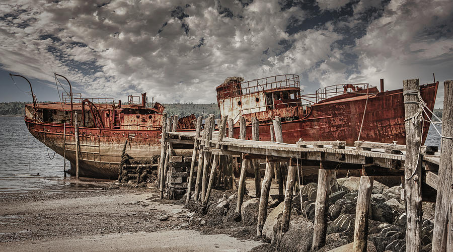 Abandoned Fishing Trawler 1 Photograph by Ron Long Ltd Photography