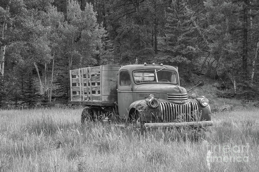 Abandoned Flatbed - BW by Tony Baca Abandoned Flatbed - BW by Tony Baca