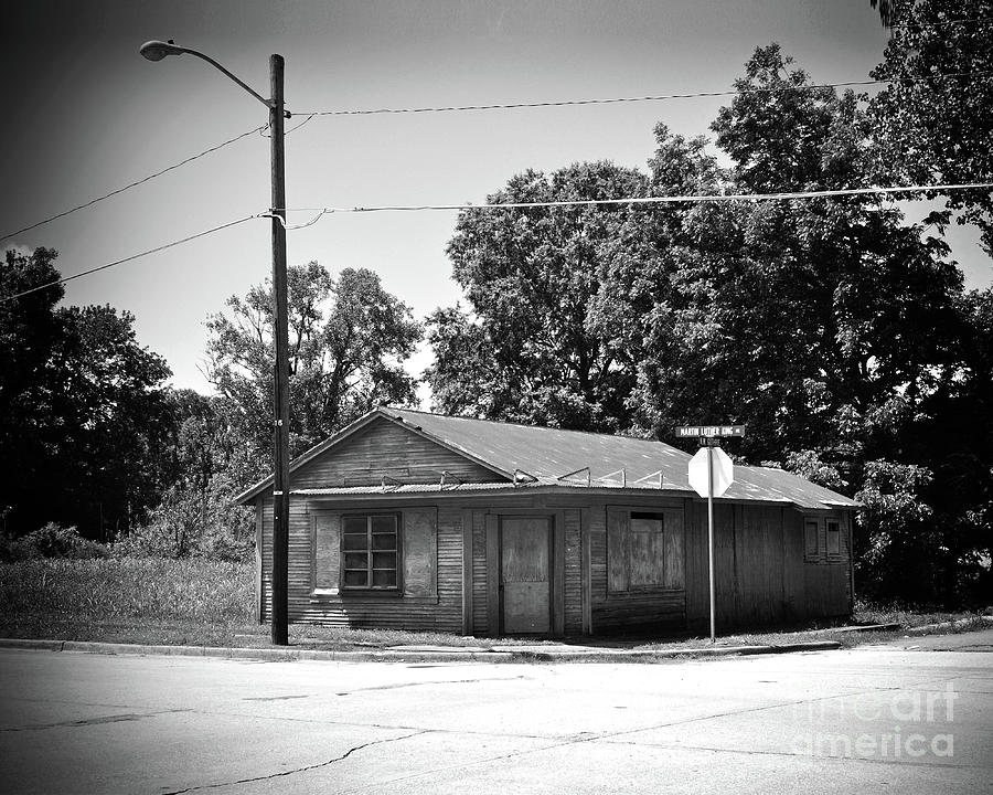 Texas Forgotten - Abandoned General Store BW Photograph by Chris Andruskiewicz