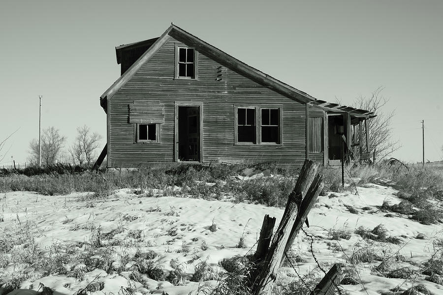 Abandoned Home Near Wild Rose Nd Photograph