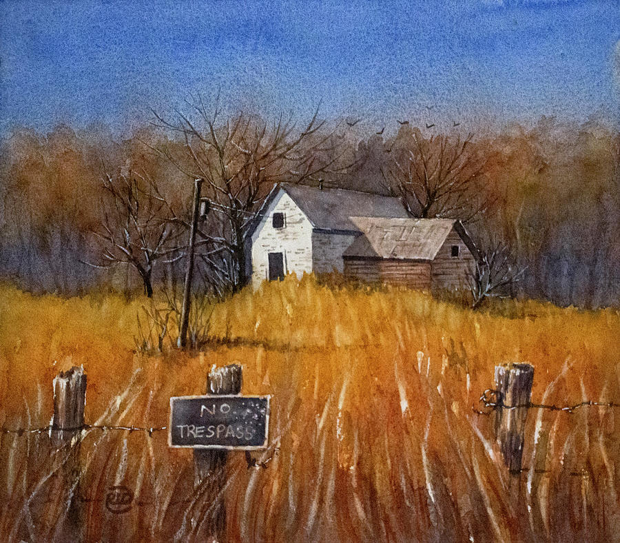 Abandoned Home Painting by Rebecca Davis