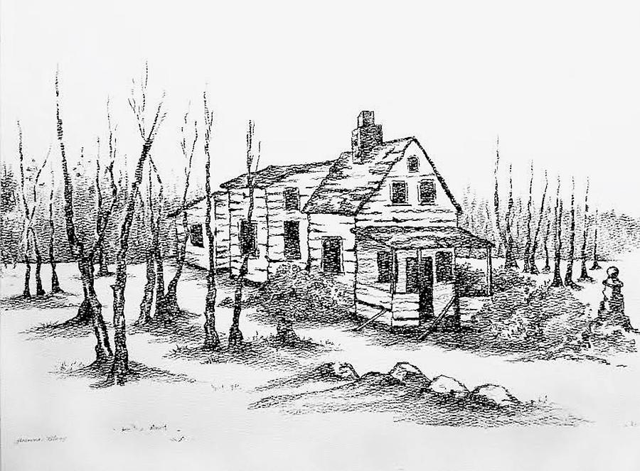 Abandoned Homestead Drawing by Yvonne Blasy