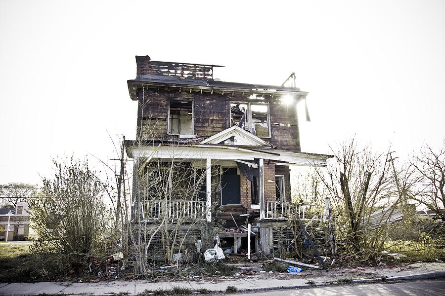 Abandoned house in Detroit, MI. Photograph by Pawel Gaul