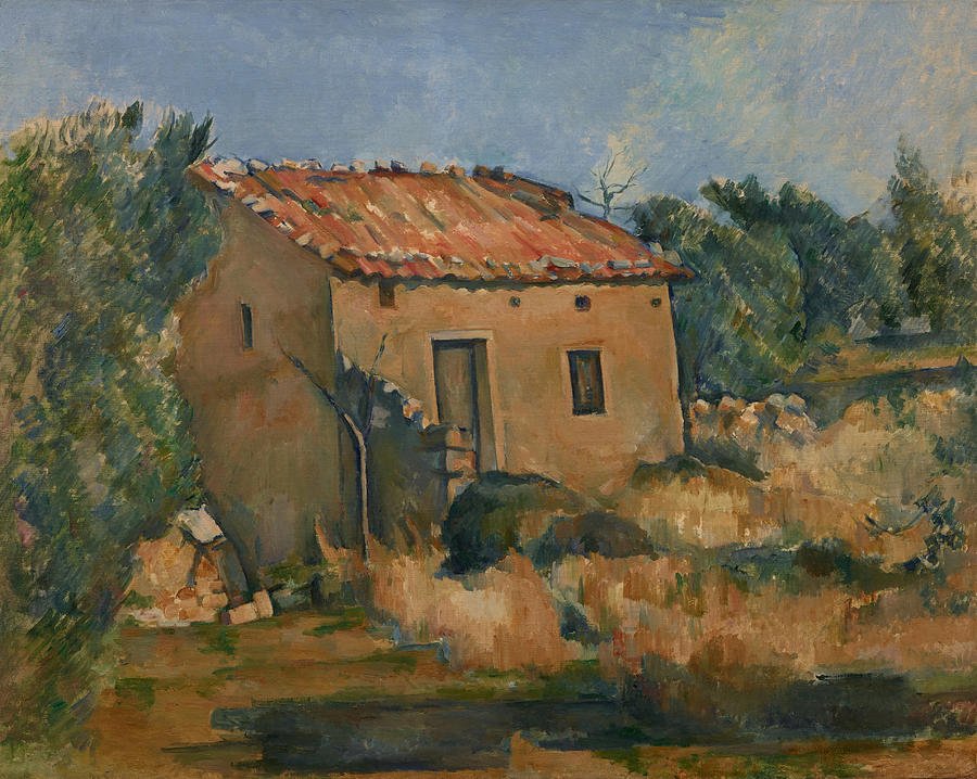 Abandoned House near Aix-en-Provence Painting by Paul Cezanne