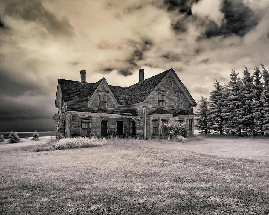 Abandoned House On The Nova Scotia Coast Infrared Photograph By Murray Rudd