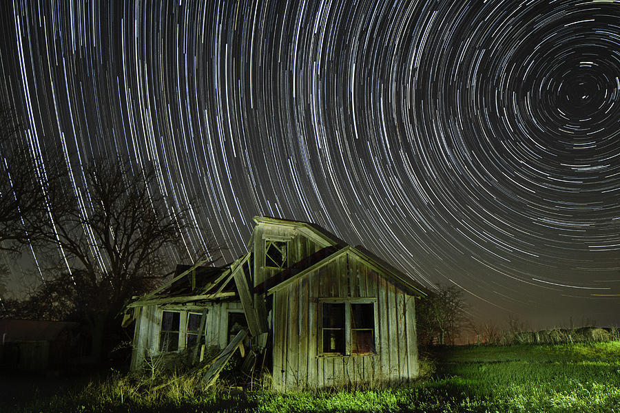 Abandoned House Star Trail Photograph By Mike Harlan Pixels 6066