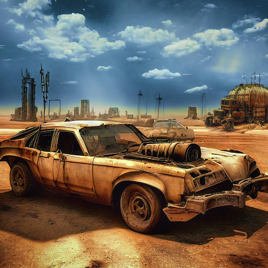 Abandoned in The Wasteland Digital Art by Micah Offman