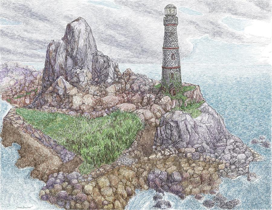 Abandoned Lighthouse Digital Art by Steve Breslow