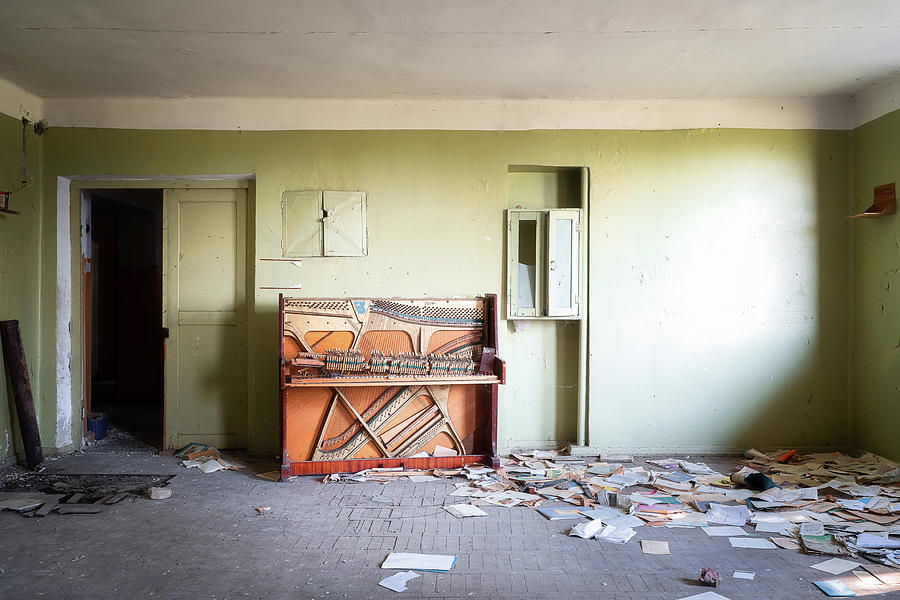 Abandoned Lonely Piano Photograph by Roman Robroek