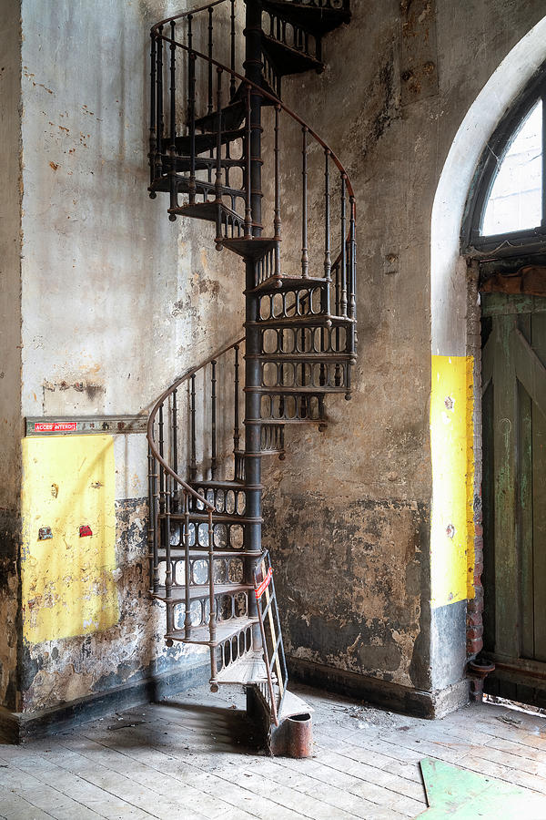 Abandoned Metal Staircase Photograph by Roman Robroek