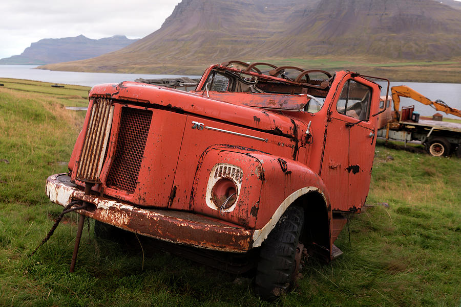 Abandoned old cab truck Scania-Vabis L76 in Seydisfjordur #1 Photograph by RicardMN Photography