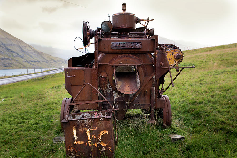 Abandoned old concrete mixer Rex 7s at Seydisfjordur Photograph by RicardMN Photography