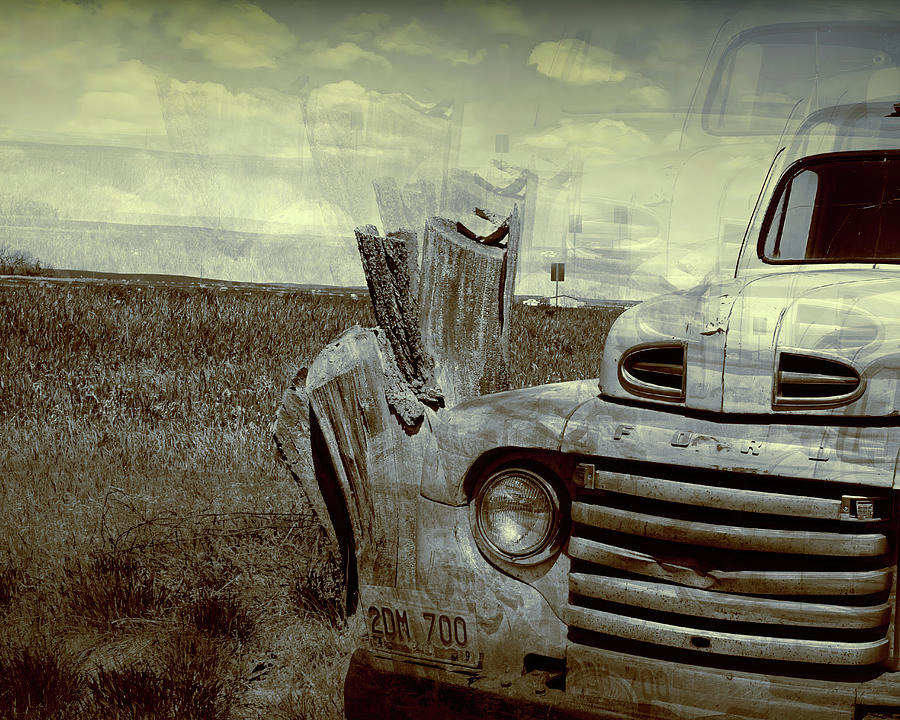 Abandoned Old Truck Ford  Photograph by Cathy Anderson