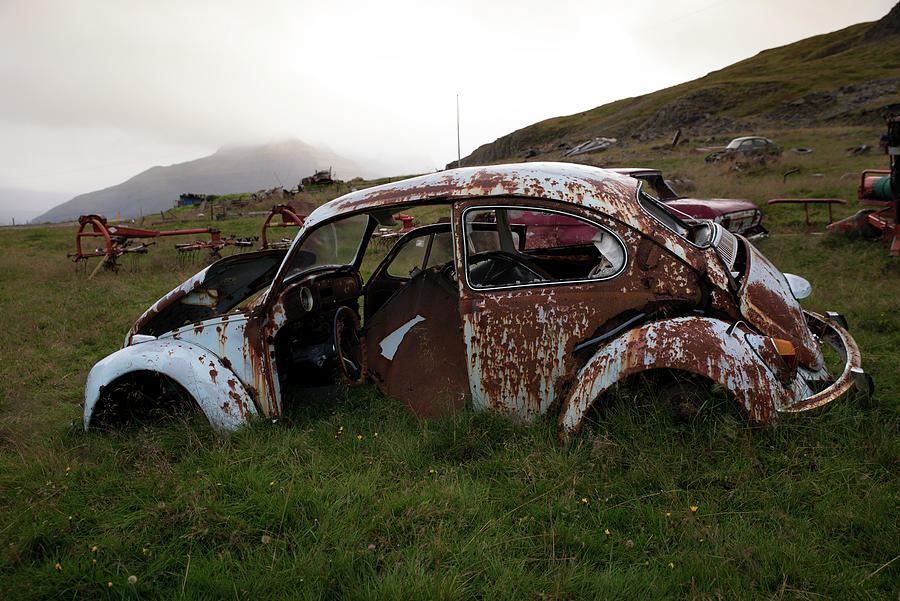 Abandoned old Volkswagen Beetle in Seydisfjordur Photograph by RicardMN Photography