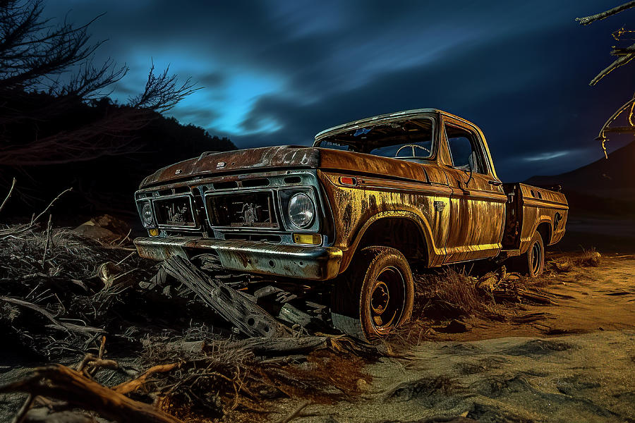 Abandoned Pickup Digital Art by Bill Posner