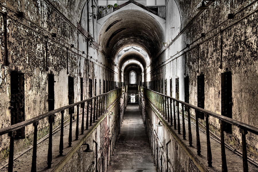 Abandoned prison cell block Photograph by OGphoto