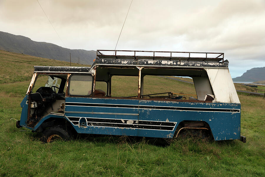 Abandoned rare off road van Dodge in Seydisfjordur Photograph by RicardMN Photography