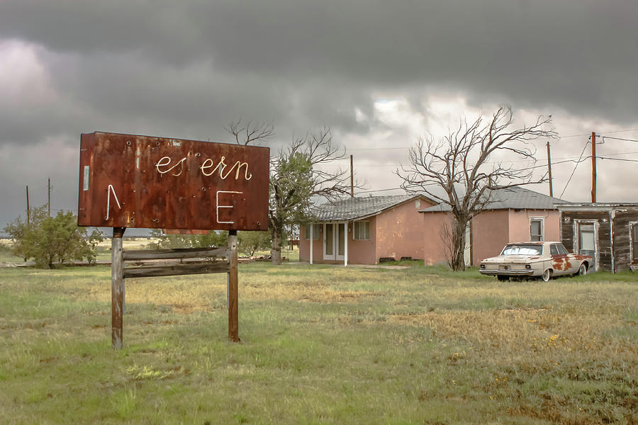 Abandoned Route 66 - The Western Motel Digital Art by Matt Richardson ...