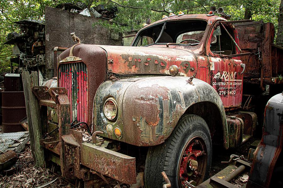 Abandoned Salvage Yard Mack Truck Photograph by Kristia Adams
