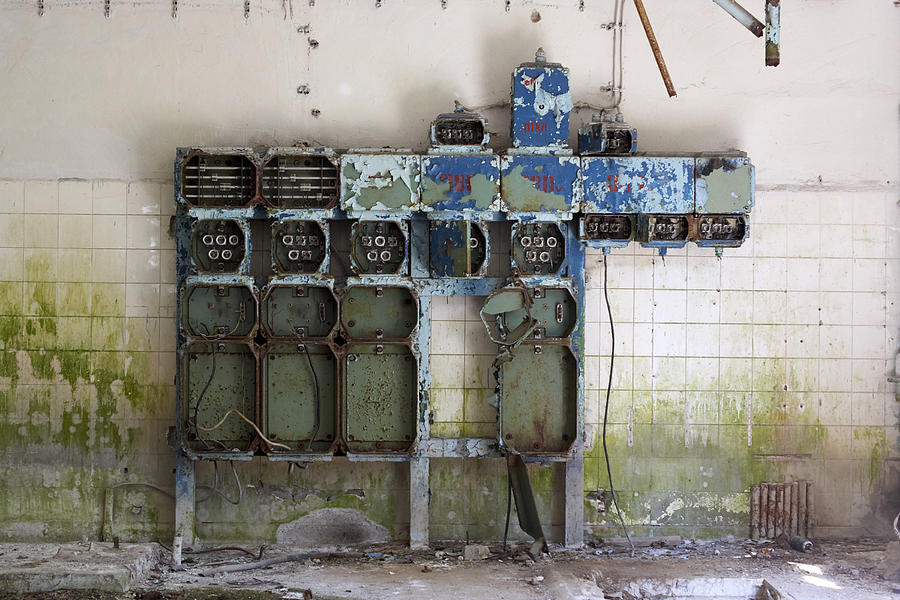 Abandoned secret soviet military base - Electrical equipment Photograph by Peter Gedeon