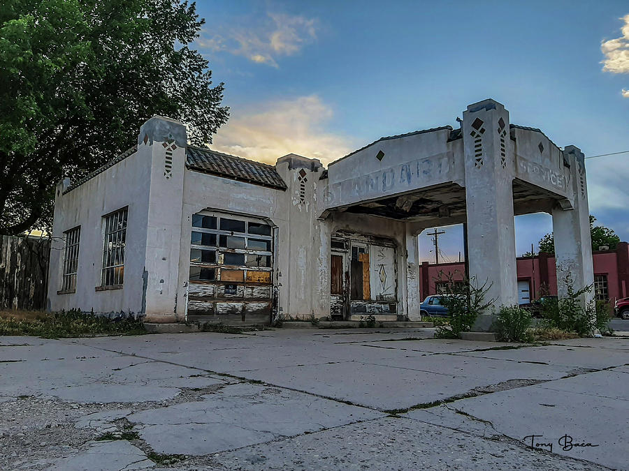 Abandoned Service Station Photograph by Tony Baca