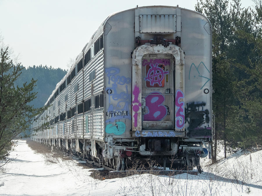 Abandoned Train Photograph
