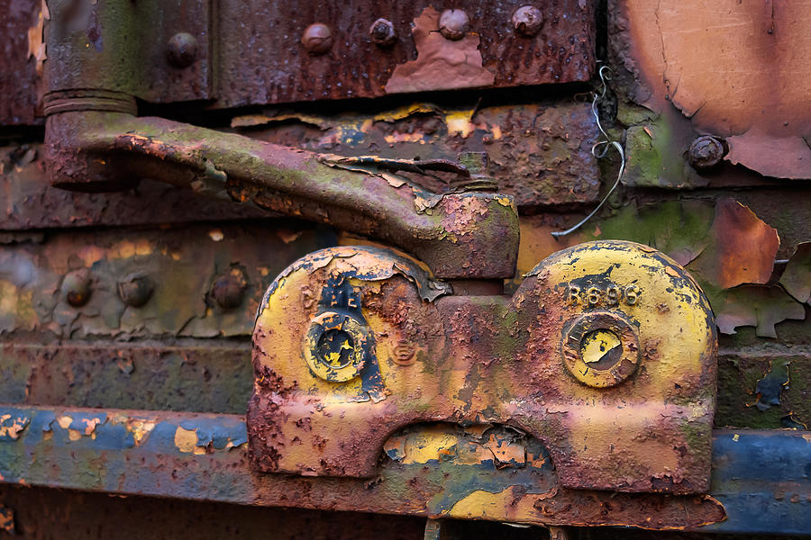 Abandoned Trains - Colorful Hardware Photograph by Ghostbird Studio ...