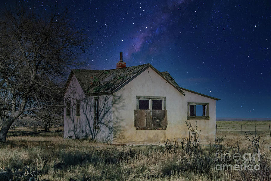 Abandoned Under The Stars Photograph by Tony Baca